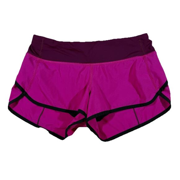 Lululemon Pants - Lululemon Speed Up Shorts 2.5” Size 4 Hot Pink Magenta Black Trim Running